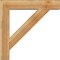 Ekena Millwork Traditional Block Rough Sawn Bracket w/ Offset Brace, Western Red Cedar, 8"W x 40"D x 40"H BKT0806X40X40TRA05RWR - alternate 2